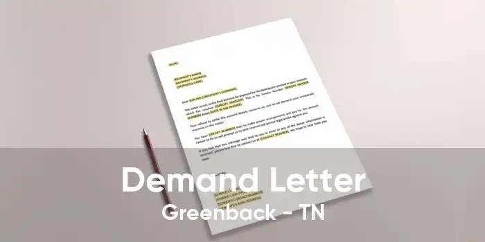 Demand Letter Greenback - TN
