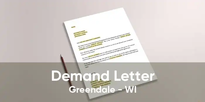 Demand Letter Greendale - WI