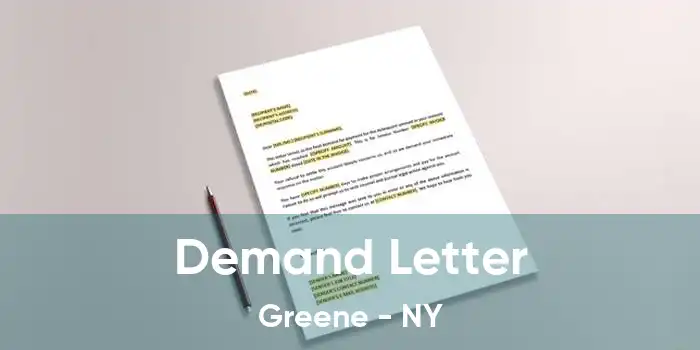  Demand Letter Greene - NY