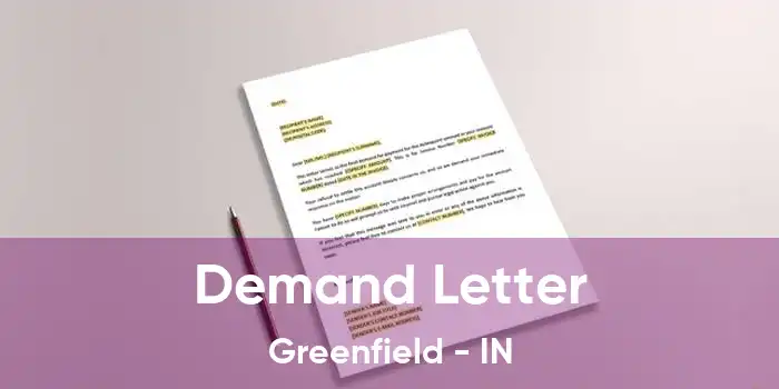 Demand Letter Greenfield - IN