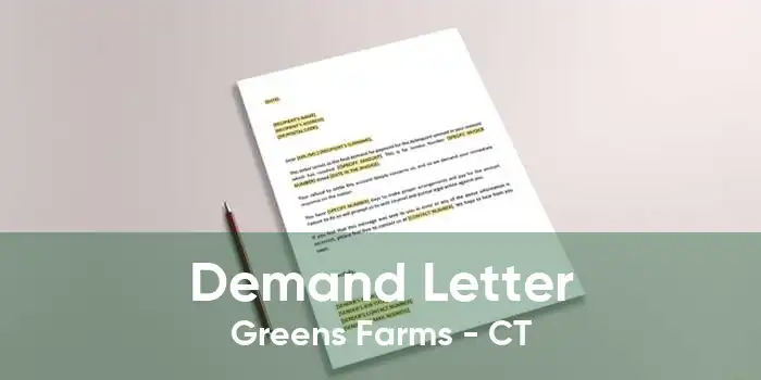 Demand Letter Greens Farms - CT