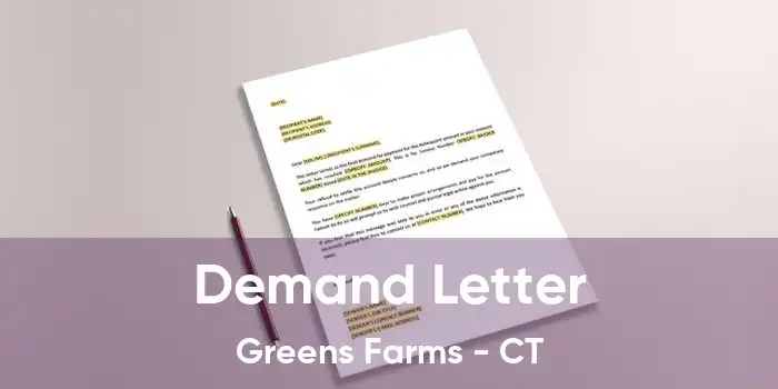 Demand Letter Greens Farms - CT