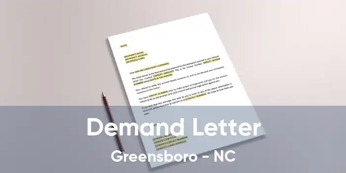 Demand Letter Greensboro - NC