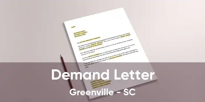  Demand Letter Greenville - SC