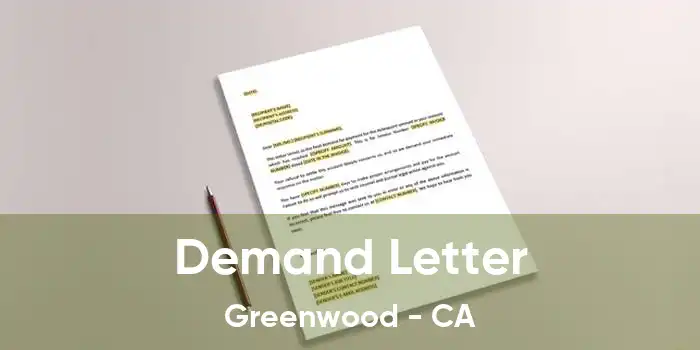 Demand Letter Greenwood - CA