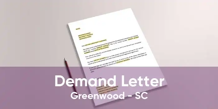 Demand Letter Greenwood - SC