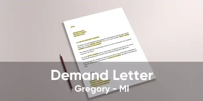 Demand Letter Gregory - MI