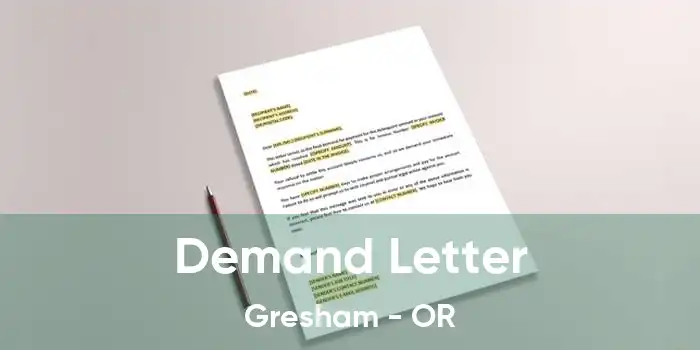 Demand Letter Gresham - OR