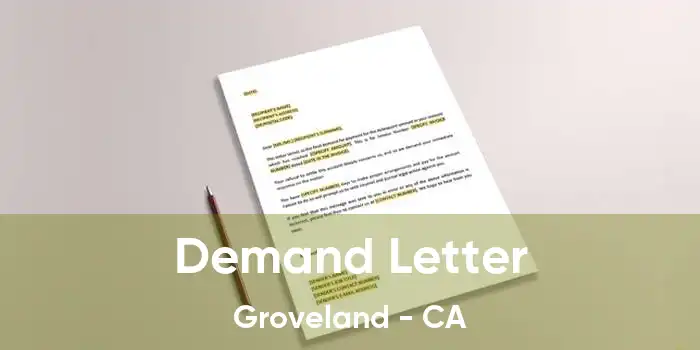 Demand Letter Groveland - CA