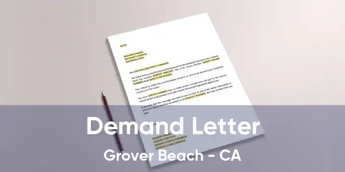 Demand Letter Grover Beach - CA