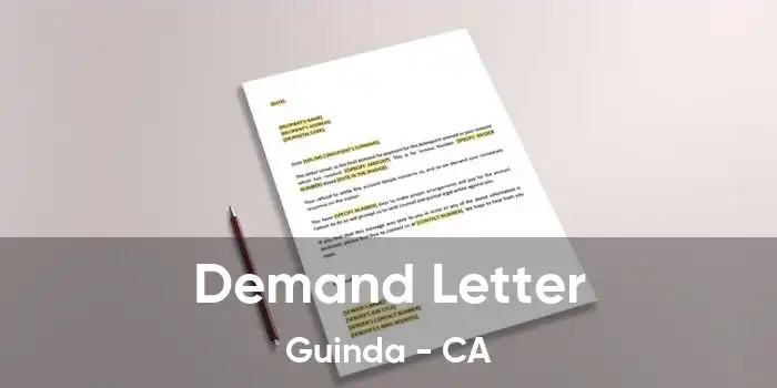 Demand Letter Guinda - CA