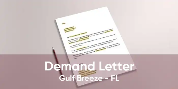 Demand Letter Gulf Breeze - FL