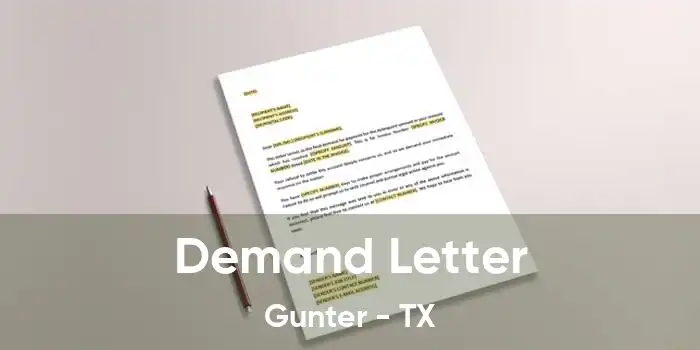 Demand Letter Gunter - TX