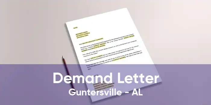 Demand Letter Guntersville - AL