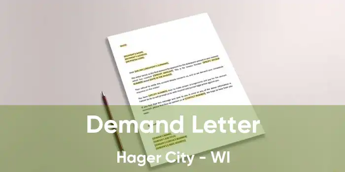 Demand Letter Hager City - WI