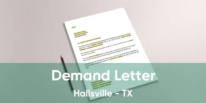  Demand Letter Hallsville - TX