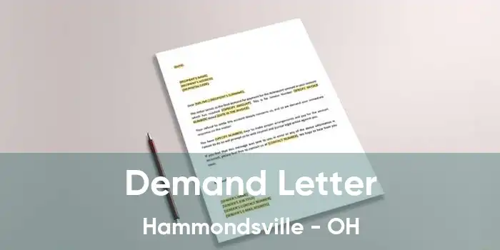 Demand Letter Hammondsville - OH