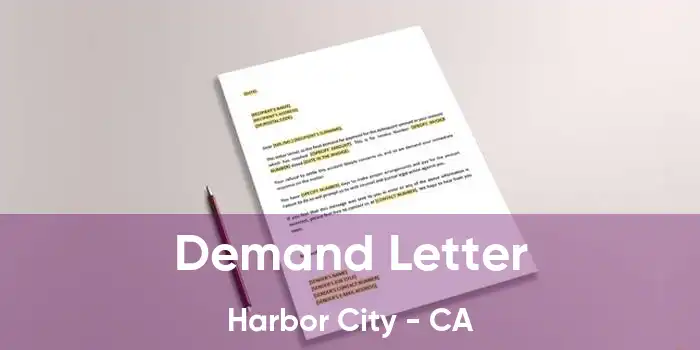  Demand Letter Harbor City - CA