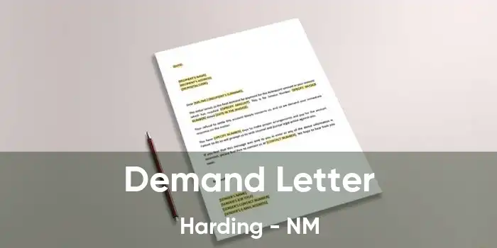  Demand Letter Harding - NM