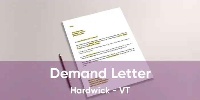 Demand Letter Hardwick - VT