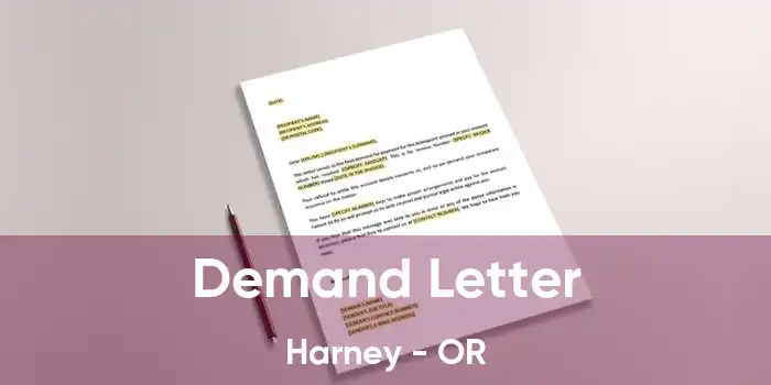  Demand Letter Harney - OR