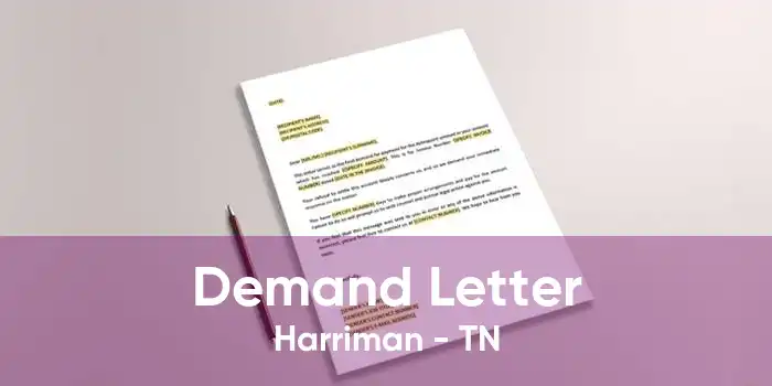 Demand Letter Harriman - TN