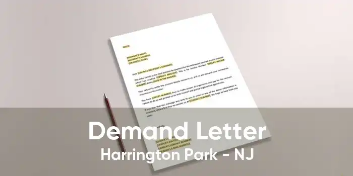 Demand Letter Harrington Park - NJ