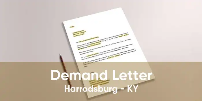 Demand Letter Harrodsburg - KY