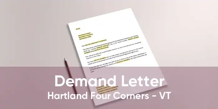 Demand Letter Hartland Four Corners - VT