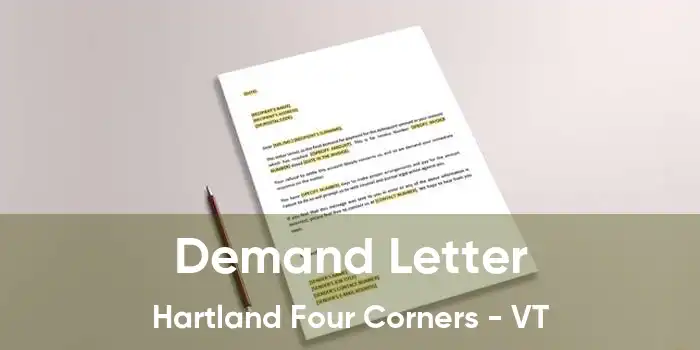 Demand Letter Hartland Four Corners - VT