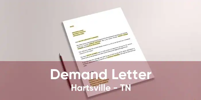 Demand Letter Hartsville - TN