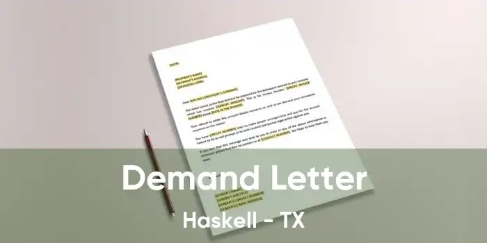  Demand Letter Haskell - TX