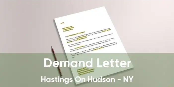  Demand Letter Hastings On Hudson - NY