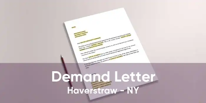 Demand Letter Haverstraw - NY