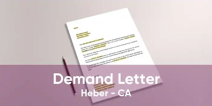 Demand Letter Heber - CA