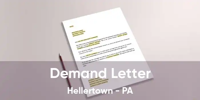 Demand Letter Hellertown - PA