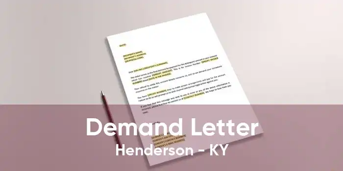 Demand Letter Henderson - KY