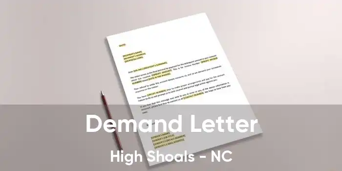 Demand Letter High Shoals - NC