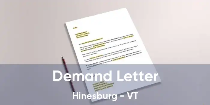 Demand Letter Hinesburg - VT