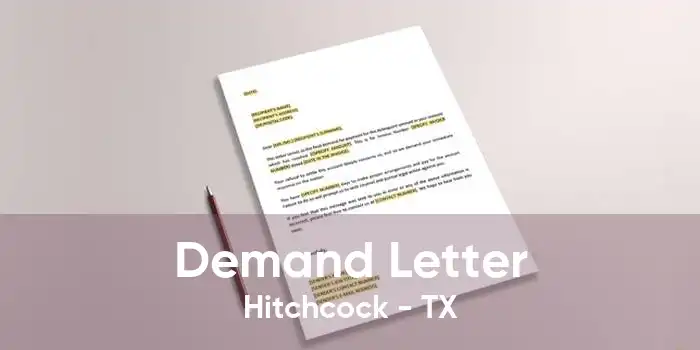 Demand Letter Hitchcock - TX