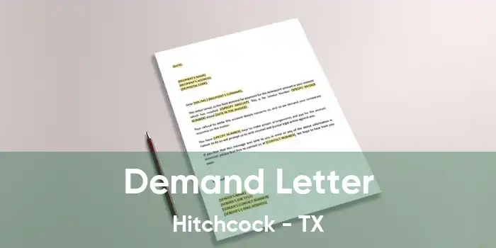 Demand Letter Hitchcock - TX