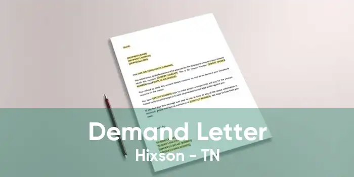 Demand Letter Hixson - TN