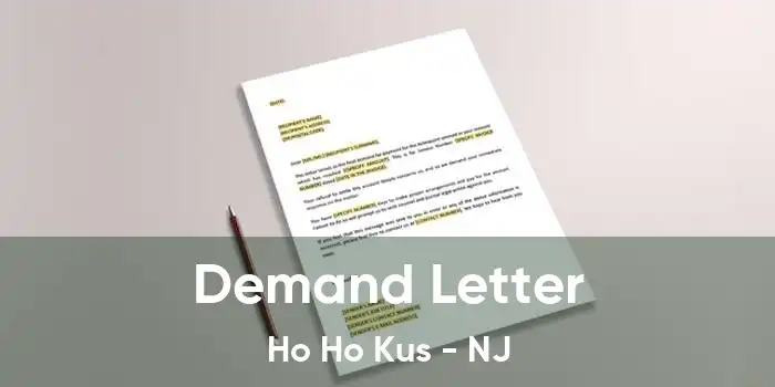 Demand Letter Ho Ho Kus - NJ