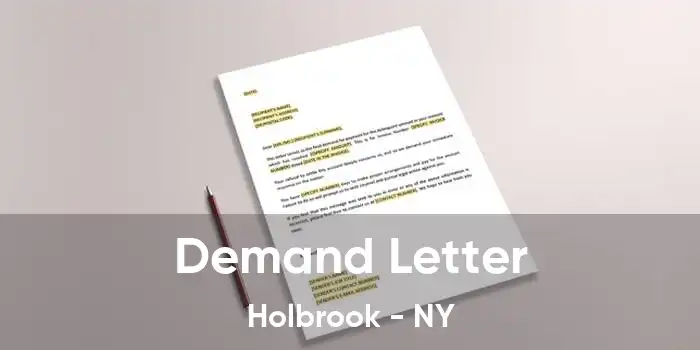 Demand Letter Holbrook - NY