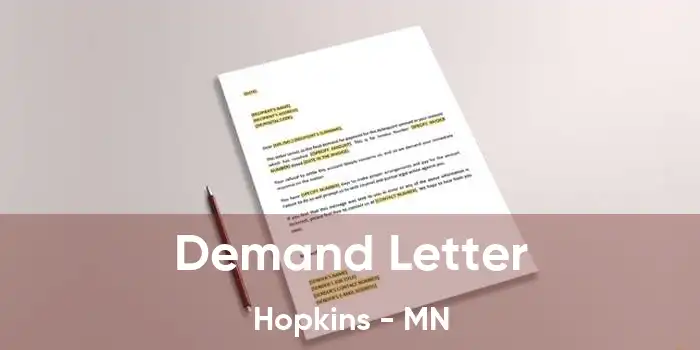 Demand Letter Hopkins - MN