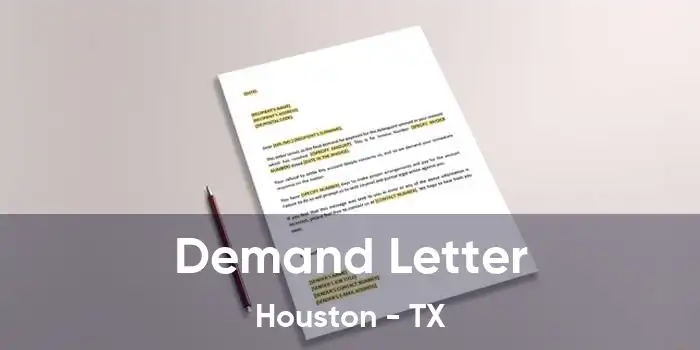 Demand Letter Houston - TX