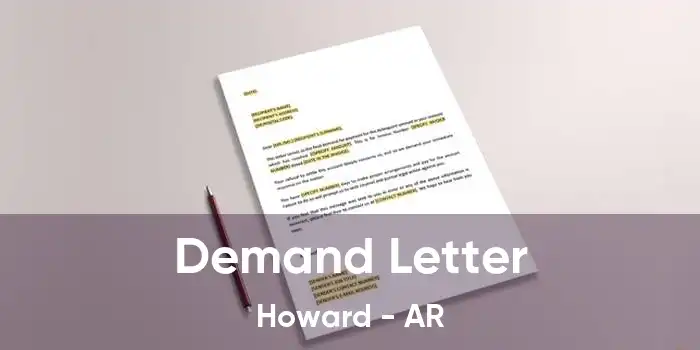 Demand Letter Howard - AR