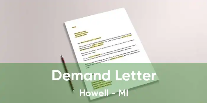 Demand Letter Howell - MI