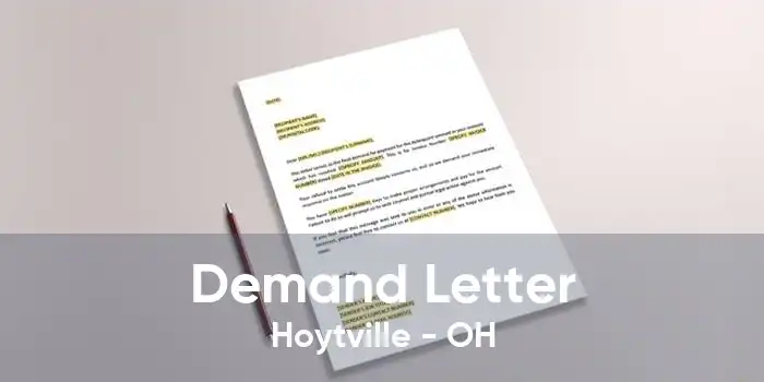 Demand Letter Hoytville - OH