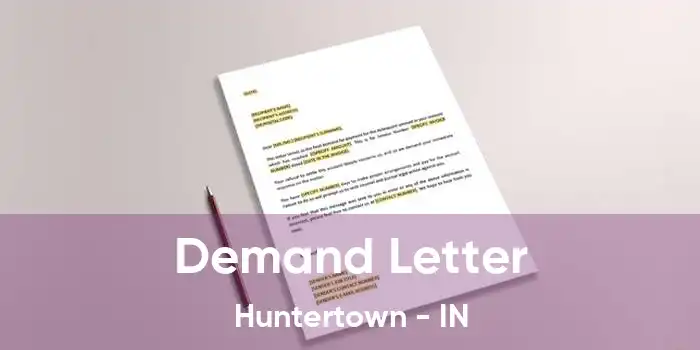 Demand Letter Huntertown - IN